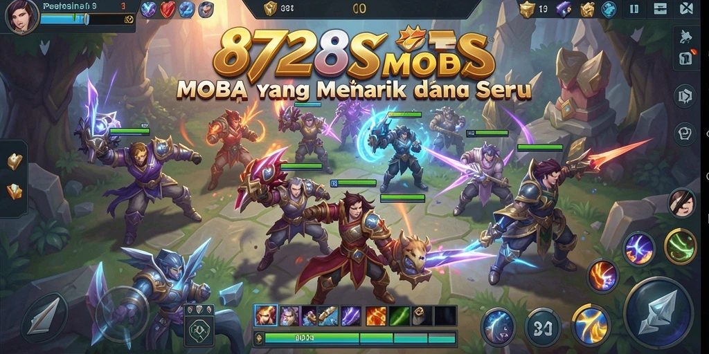 Screenshot gameplay 8728SLOTS dengan aksi pertempuran yang seru.