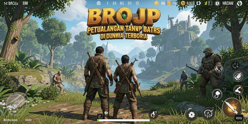 Tampilan gameplay Open World yang luas dan interaktif