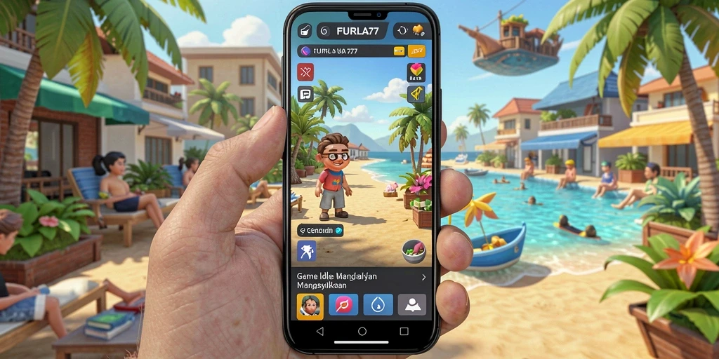 Tampilan gameplay menawan dari FURLA77 dalam aksi Idle.