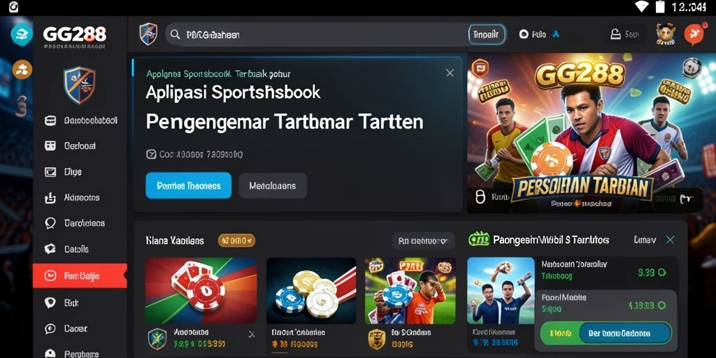 Screenshot gameplay Sportsbook GG288 yang menarik dan interaktif.