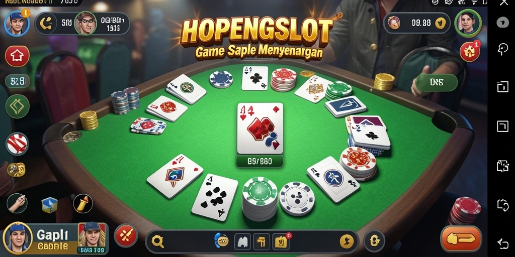 Tampilan gameplay Gaple di HOPENGSLOT dengan grafik menawan.