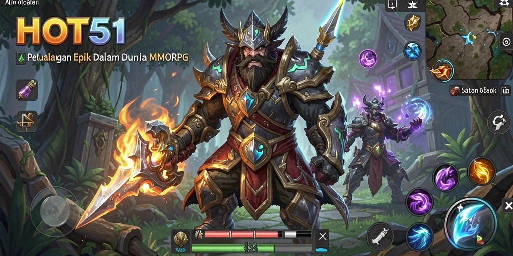 Gameplay luar biasa dalam dunia fantasi MMORPG.