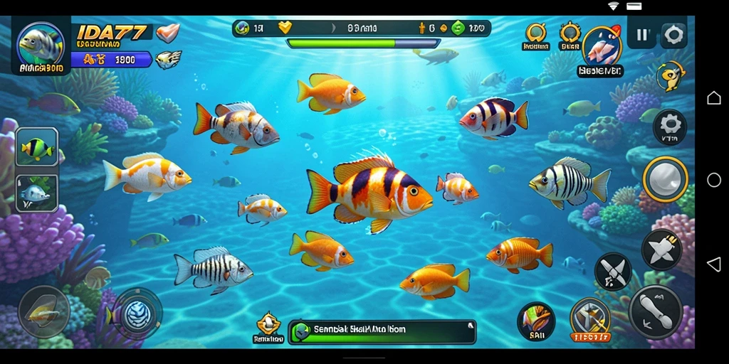 Screenshot utama <strong>IDA777</strong> menampilkan aksi seru dalam permainan Tembak Ikan.