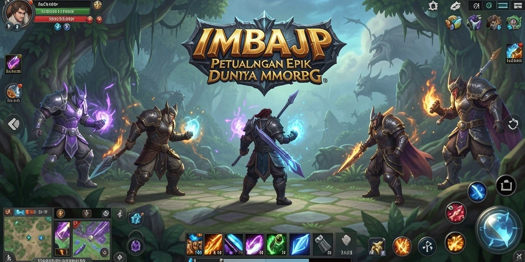Tampilan gameplay epik dari IMBAJP dengan pertarungan seru dan grafis menakjubkan.