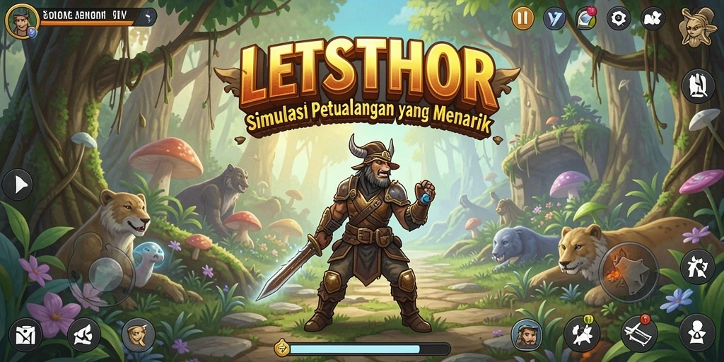 Tampilan menakjubkan dari gameplay LETSTHOR yang penuh aksi.
