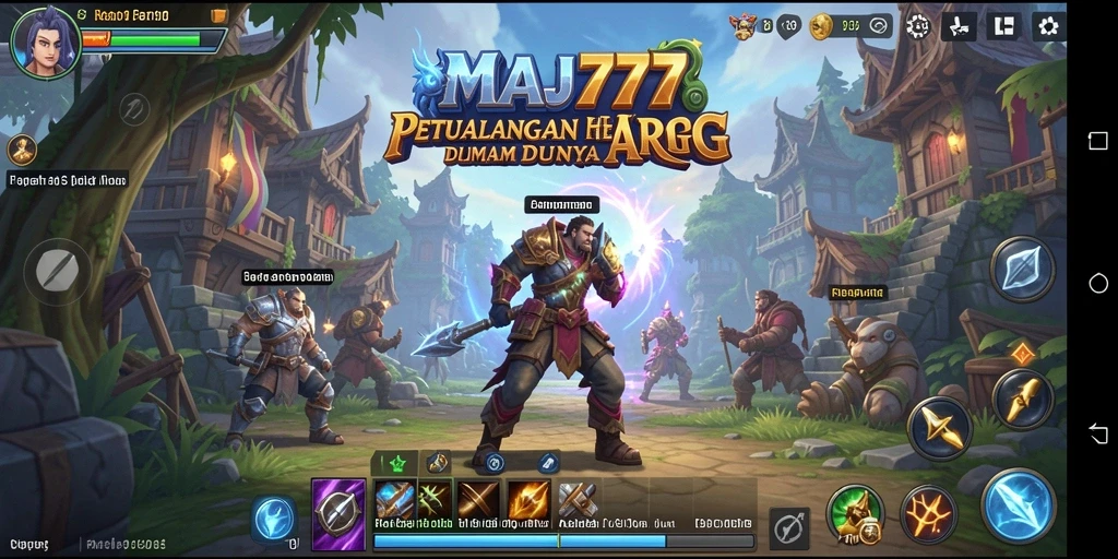 Gameplay seru dan mendebarkan dalam MAJ777 ARPG.