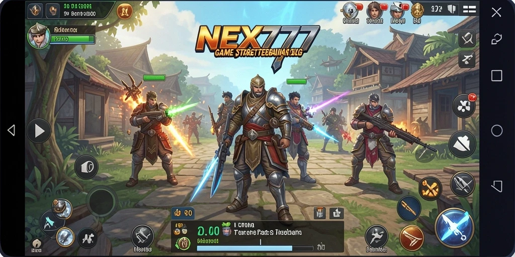 Screenshot NEX777 menampilkan aksi strategi yang mendebarkan dalam SLG.