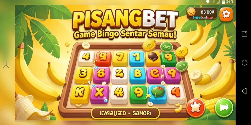 Screenshot utama PISANGBET menunjukkan gameplay Bingo yang menarik.