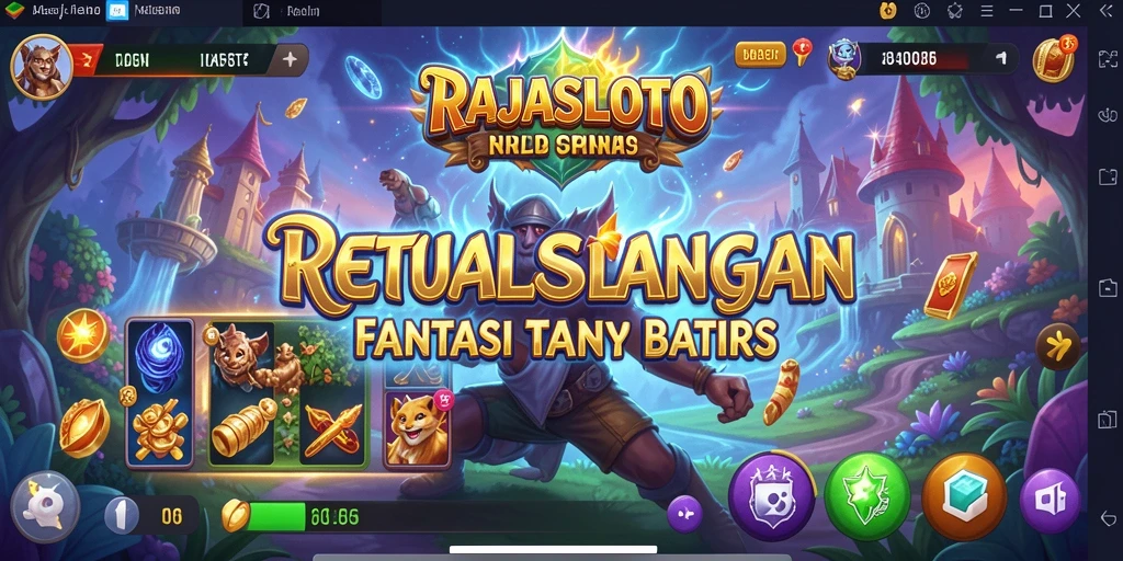 Tangkapan layar dari gameplay seru di RAJASLOTO.