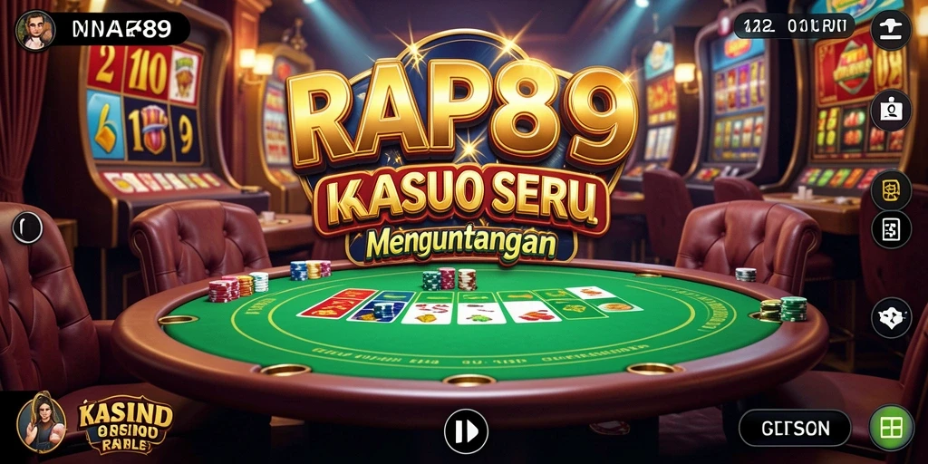 Tampilan screenshot gameplay Kasino di RAP89 yang menarik dan interaktif.