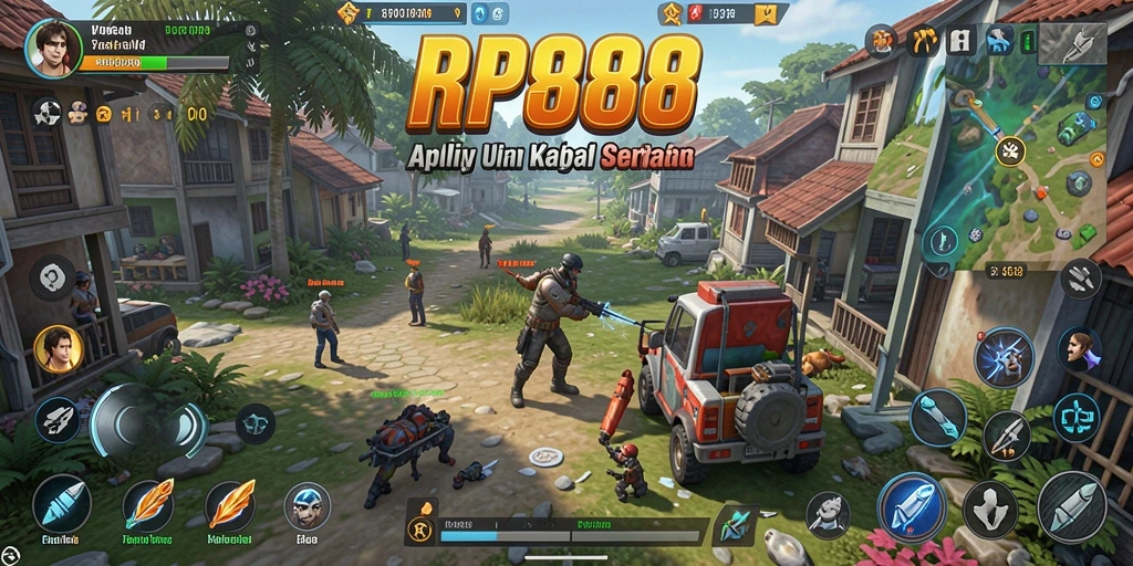 Tampilan antarmuka utama RP888 yang menampilkan fitur-fitur Utility.